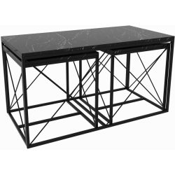 Yasam Schwarz Holzwerkstoff 59 cm - Material: Melaminbeschichtete Spanplatte