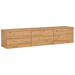 TV-Möbel Yasam Braun Holzwerkstoff 167 cm 8 cm 39 cm - Farbe: Kiefer - Material: Melaminbeschichtete Spanplatte - TV-Möbel