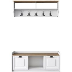 Yemek Weiss Kunststoff 129 cm 20 cm - Material: Melamin
