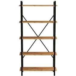 Bücherregal Yemek Braun Holzwerkstoff/Kunststoff 192 cm 18 cm - Farbe: Kiefer - Material: Melaninbeschichtete Mischholz (Spanplatte) - Bücherregal