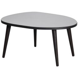Salontisch Yasam Schwarz/Grau Glas 38 cm - Farbe: schwarz, grau - Salontisch
