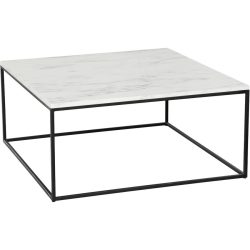 Salontisch Yasam Weiss/Silber Holzwerkstoff 75 cm - Farbe: Weiss, Silber - Material: Melamin - Salontisch