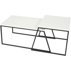 Yasam Weiss Holzwerkstoff 38 cm - Material: Melaminbeschichtete Spanplatte