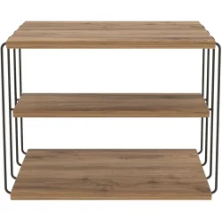 Beistelltisch Yasam Braun Kunststoff 40 cm - Farbe: Kiefer - Material: Melamin - Beistelltisch