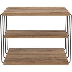 Beistelltisch Yasam Braun Kunststoff 40 cm - Farbe: Kiefer - Material: Melamin - Beistelltisch