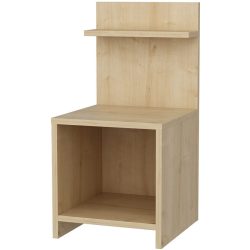 Nachttisch Uyumak Braun Holzwerkstoff 72 cm - Farbe: eiche - Material: Melaminbeschichtete Spanplatte - Nachttisch