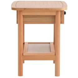 Nachttisch Uyumak Braun Holzwerkstoff 55 cm - Farbe: natur - Nachttisch