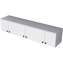 Schrank Yemek Weiss Holzwerkstoff/Kunstharz 179.6 cm 43.6 cm - Material: Melaminbeschichtete Spanplatte - Schrank