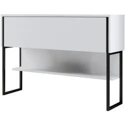 Kommode Yemek Schwarz Holzwerkstoff 120 cm 80 cm - Material: Melamin - Kommode