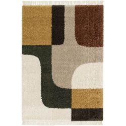 Teppich Yami Braun/Gelb Polyethylen 160 cm 230 cm - Material: Polypropylen - Teppich