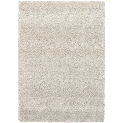 Teppich Nozel Weiss Polyethylen 80 cm 150 cm - Material: Polypropylen - Teppich