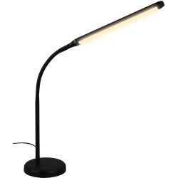 Bürolampe Inna Schwarz Kunststoff/Metall - LED - Lichtfarbe: Warmweiss - Bürolampe- LED Energiesparlampe