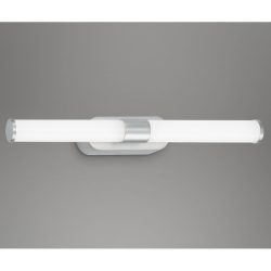 Badlampe Splash Grau Kunststoff 40 cm 4.5 cm - Farbe: chrom matt - LED - Lichtfarbe: Helles Neutralweiss - Badlampe- LED Energiesparlampe