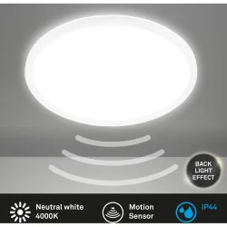 Deckenlampe Telefunken Sensor Kunststoff weiss - LED - Lichtfarbe: Helles Neutralweiss - Deckenlampe- LED Energiesparlampe
