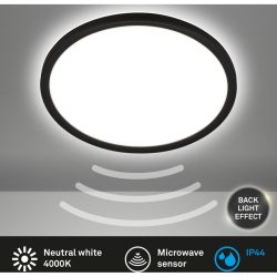 Deckenlampe Telefunken Schwarz Kunststoff 29 cm 3 cm - LED - Lichtfarbe: Helles Neutralweiss - Deckenlampe- LED Energiesparlampe
