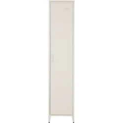 Garderobenschrank Kalia Grau Metall 38 cm 180 cm - Garderobenschrank