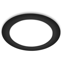 Einbaustrahler Norja Kunststoff schwarz Ø22cm - LED - Lichtfarbe: Helles Neutralweiss - Einbaustrahler- LED Energiesparlampe