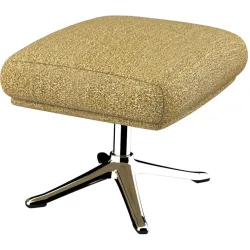 Hocker Halani Gelb Stoff 41 cm 54 cm - Farbe: senfgelb - Hocker