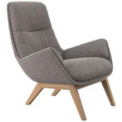 Sessel Halani Braun Stoff/Polyester 93 cm 84 cm - Farbe: Macchiato - Sessel