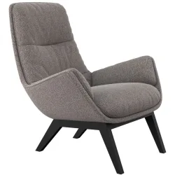 Sessel Halani Braun Stoff/Polyester 93 cm 84 cm - Farbe: Macchiato - Sessel