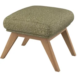 Hocker Halani Grün Stoff 41 cm 54 cm - Farbe: Olivgrün - Hocker