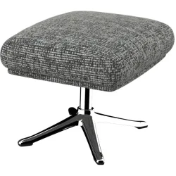 Hocker Halani Grau Stoff/Polyester 41 cm 54 cm - Farbe: granit - Material: Stoff, polyester - Hocker