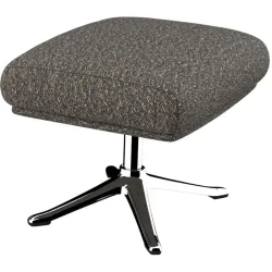 Hocker Halani Braun Stoff 41 cm 54 cm - Farbe: nougat - Hocker