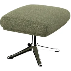 Hocker Halani Grün Stoff/Polyester 41 cm 54 cm - Farbe: moosgrün - Material: Stoff, polyester - Hocker