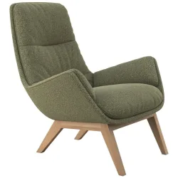Sessel Halani Grün Stoff/Polyester 93 cm 84 cm - Farbe: moosgrün - Sessel