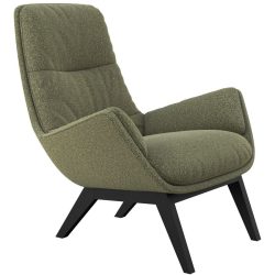 Sessel Halani Grün Stoff/Polyester 93 cm 84 cm - Farbe: moosgrün - Sessel
