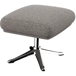 Hocker Halani Braun Stoff 41 cm 54 cm - Farbe: Macchiato - Hocker