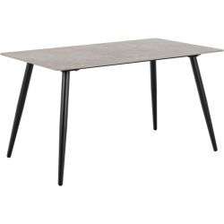 Esstisch Wicklow Grau Keramik 140 cm - Esstisch