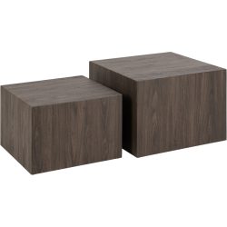 Salontisch Dice Braun MDF 58 cm - Farbe: Aschbraun - Salontisch