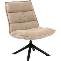 Sessel Blizzard Beige Stoff/Polyester 70 cm 80 cm Drehbar - Material: Stoff, polyester - Sessel