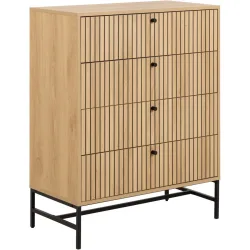 Kommode Albany Braun MDF 80.6 cm 40 cm - Farbe: natur - Kommode
