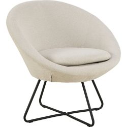 Sessel Center Beige Stoff/Polyester 82 cm 71 cm - Sessel