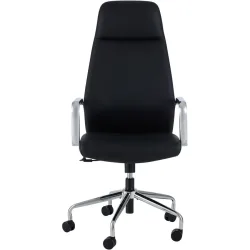 Bürostuhl Odin Schwarz Kunstleder 65 cm 118 cm Höhenverstellbar (manuell) - Bürostuhl