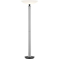 Designer-Stehlampe Bankamp Logan aluminium matt dimmbar H 180 cm - LED - Lichtfarbe: Extra warmweiss - Material: Aluminium/Acryl - Designer-Stehlampe-