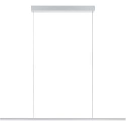 Designer-Pendellampe Bankamp Hexagon aluminium matt 120 cm - LED - Lichtfarbe: Extra warmweiss - Material: Aluminium/Acryl - Designer-Pendellampe