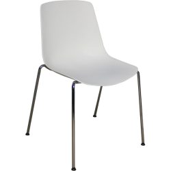 Bürostuhl Livio Weiss Kunststoff 56 cm 88 cm - Material: Polypropylen - Bürostuhl