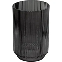 Vase Aria H17cm dunkelgrau - Material: Glas - Vase