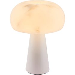 Tischlampe Fria Metall/Marmor weiss - Tischlampe