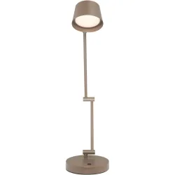 Tischlampe Lacroix Metall/Acryl dunkelbraun matt 7W LED - LED - Lichtfarbe: Extra warmweiss - Kaltes Tagesweiss- LED Energiesparlampe