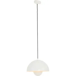 Pendellampe Limone Weiss glänzend B 30 cm