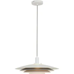 Pendellampe Tarim Metall grau Ø 48cm E27 - Farbe: grau matt
