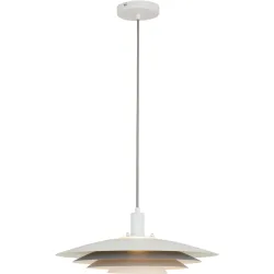 Pendellampe Tarim Metall grau Ø 48cm E27 - Farbe: grau matt