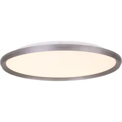 Deckenlampe Galetta Metall grau gebürstet Ø 60cm 42+10W LED - LED - Material: Metall/Acryl- LED Energiesparlampe
