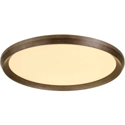 Deckenlampe Galetta Metall grau gebürstet Ø 40cm 24+10W LED - LED - Material: Metall/Acryl- LED Energiesparlampe