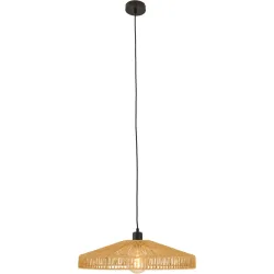 Pendellampe Nuno Papierseil natur Ø 50cm E27