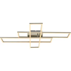 Deckenlampe Jakobs Aluminium gebürstet/chrom 38W LED - Farbe: Aluminium gebürstet/chrome - LED- LED Energiesparlampe